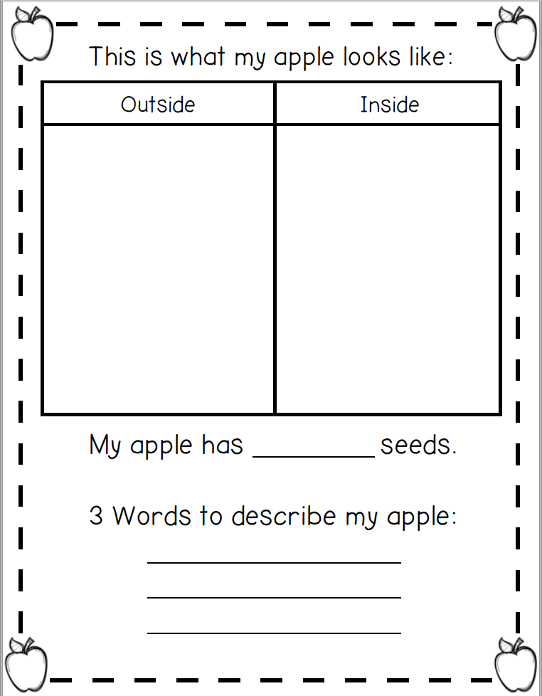 apple investigation printable